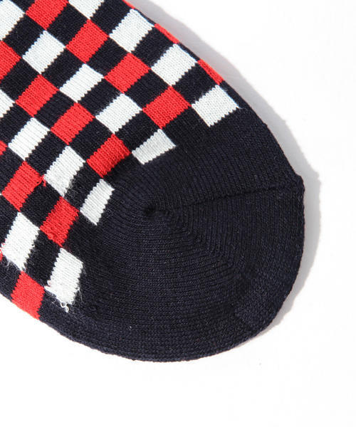 BEAMS(ビームス)の「BEAMS / 市松柄アンクルソックス(ソックス/靴下・メンズ・ホワイト/ブラック/グレー/ネイビー/レッド/ブルー・FREE)」の11枚目の写真