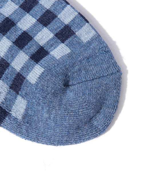 BEAMS(ビームス)の「BEAMS / 市松柄アンクルソックス(ソックス/靴下・メンズ・ホワイト/ブラック/グレー/ネイビー/レッド/ブルー・FREE)」の8枚目の写真