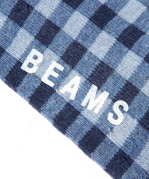 BEAMS(ビームス)の「BEAMS / 市松柄アンクルソックス(ソックス/靴下・メンズ・ホワイト/ブラック/グレー/ネイビー/レッド/ブルー・FREE)」の7枚目の写真