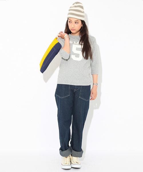 BEAMS BOY(ビームスボーイ)の「TOYO×BEAMS BOY / トラウザーワーキングデニム(デニムパンツ・レディース・インディゴブルー・ONE SIZE)」の13枚目の写真