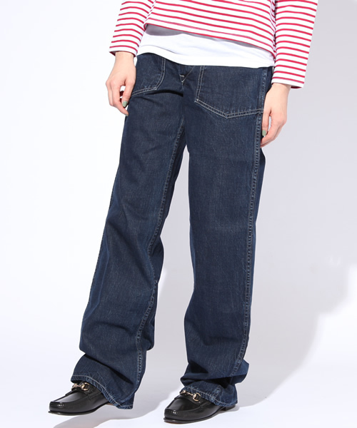 BEAMS BOY(ビームスボーイ)の「TOYO×BEAMS BOY / トラウザーワーキングデニム(デニムパンツ・レディース・インディゴブルー・ONE SIZE)」の9枚目の写真