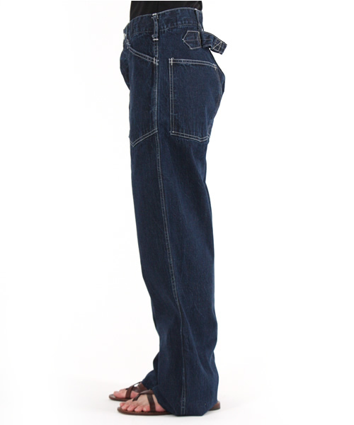 BEAMS BOY(ビームスボーイ)の「TOYO×BEAMS BOY / トラウザーワーキングデニム(デニムパンツ・レディース・インディゴブルー・ONE SIZE)」の2枚目の写真