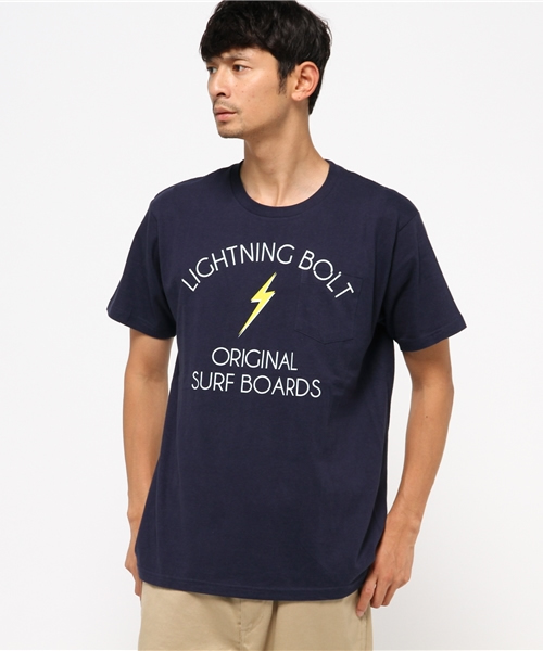 HVC(エイチブイシー)の「HVC / BOLT Tシャツ (Tシャツ/カットソー・メンズ・ホワイト/ネイビー/イエロー/ブルー系その他・L/M)」の3枚目の写真