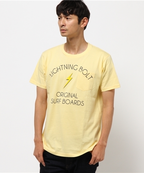 HVC(エイチブイシー)の「HVC / BOLT Tシャツ (Tシャツ/カットソー・メンズ・ホワイト/ネイビー/イエロー/ブルー系その他・L/M)」の4枚目の写真