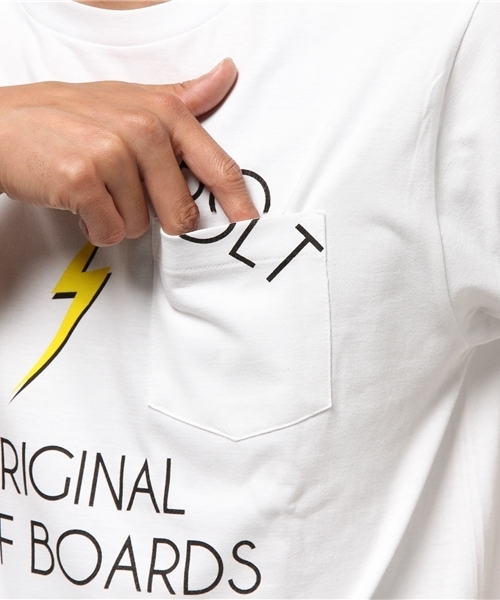 HVC(エイチブイシー)の「HVC / BOLT Tシャツ (Tシャツ/カットソー・メンズ・ホワイト/ネイビー/イエロー/ブルー系その他・L/M)」の9枚目の写真