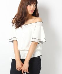Heather | パイピングオフショルブラウス  726451(シャツ/ブラウス)
