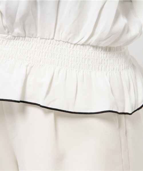 Heather（ヘザー）の「パイピングオフショルブラウス  726451（シャツ/ブラウス・レディース・ライトピンク/アイボリー/ライトブルー/ネイビー・FREE）」の11枚目の写真