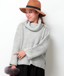 VENCEEXCHANGE | 袖折り返しオフタートルプルオーバー(ニット/セーター)