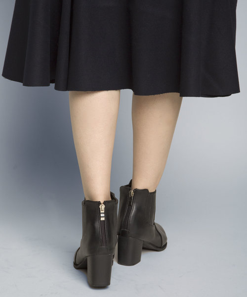 PLAIN CLOTHING（プレーンクロージング）の「ポインデットトゥショートブーツ【SELECTED FOR PLAIN CLOTHING】　（パンプス・レディース・ブラック・35/36/38/39/37）」の12枚目の写真