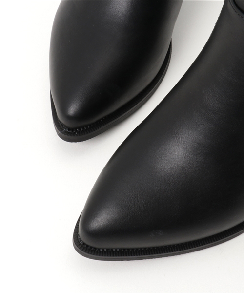 PLAIN CLOTHING（プレーンクロージング）の「ポインデットトゥショートブーツ【SELECTED FOR PLAIN CLOTHING】　（パンプス・レディース・ブラック・35/36/38/39/37）」の5枚目の写真