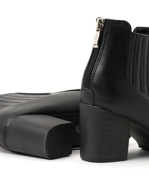 PLAIN CLOTHING（プレーンクロージング）の「ポインデットトゥショートブーツ【SELECTED FOR PLAIN CLOTHING】　（パンプス・レディース・ブラック・35/36/38/39/37）」の8枚目の写真