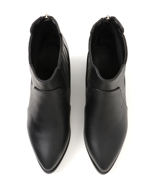 PLAIN CLOTHING（プレーンクロージング）の「ポインデットトゥショートブーツ【SELECTED FOR PLAIN CLOTHING】　（パンプス・レディース・ブラック・35/36/38/39/37）」の9枚目の写真