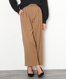 VIS | ベルト付きアンクルワイドパンツ(その他パンツ)