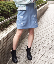 dazzlin | 刺繍台形スカート(スカート)