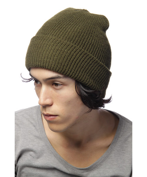 SHIPS(シップス)の「BRONER:GENUINE WOOL WATCH CAPS(ニットキャップ/ビーニー・メンズ・ブラック/オリーブ/ネイビー・ONE SIZE)」の7枚目の写真