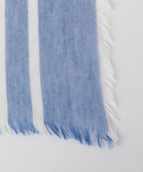 coen（コーエン）の「カディストライプストール（ストール/ショール・レディース・レッド/ケリー/コバルトブルー・FREE）」の5枚目の写真