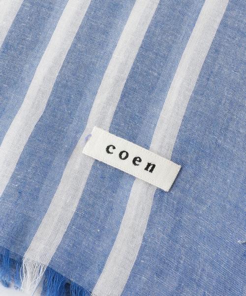 coen（コーエン）の「カディストライプストール（ストール/ショール・レディース・レッド/ケリー/コバルトブルー・FREE）」の7枚目の写真
