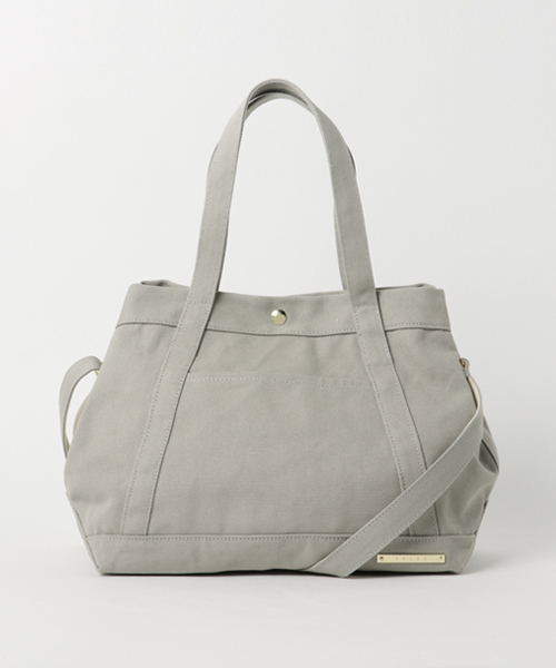 COLDE （コルデ）の「【COLDE】コルデ ダブルハンドルショルダー                （トートバッグ・レディース・グリーン/オフホワイト/グレー・FREE）」の2枚目の写真