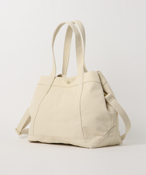 COLDE （コルデ）の「【COLDE】コルデ ダブルハンドルショルダー                （トートバッグ・レディース・グリーン/オフホワイト/グレー・FREE）」の4枚目の写真