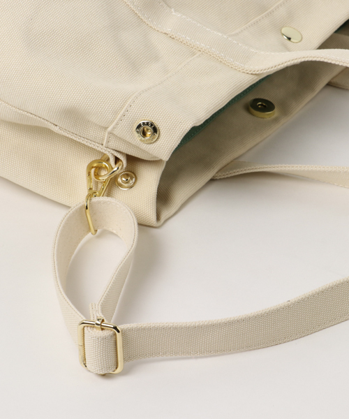 COLDE （コルデ）の「【COLDE】コルデ ダブルハンドルショルダー                （トートバッグ・レディース・グリーン/オフホワイト/グレー・FREE）」の7枚目の写真