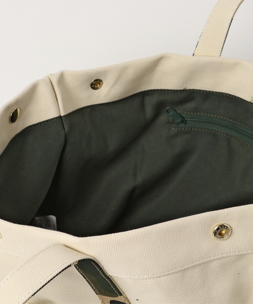 COLDE （コルデ）の「【COLDE】コルデ ダブルハンドルショルダー                （トートバッグ・レディース・グリーン/オフホワイト/グレー・FREE）」の12枚目の写真