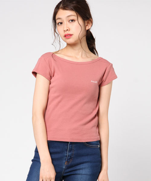 SLY（スライ）の「DAY OFF FRENCH MARINE TOPS（Tシャツ/カットソー・レディース・ブラックミックス/ホワイト/レッド系その他/ピンク系その他・1/2）」の14枚目の写真