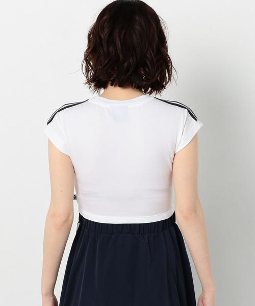 Another Edition(アナザーエディション)の「adidas CROPPED Tシャツ(Tシャツ/カットソー・レディース・ホワイト/ライトピンク・FREE)」の12枚目の写真