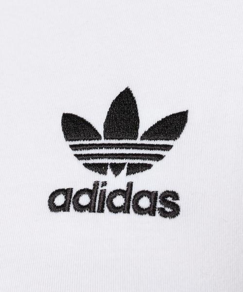 Another Edition(アナザーエディション)の「adidas CROPPED Tシャツ(Tシャツ/カットソー・レディース・ホワイト/ライトピンク・FREE)」の13枚目の写真
