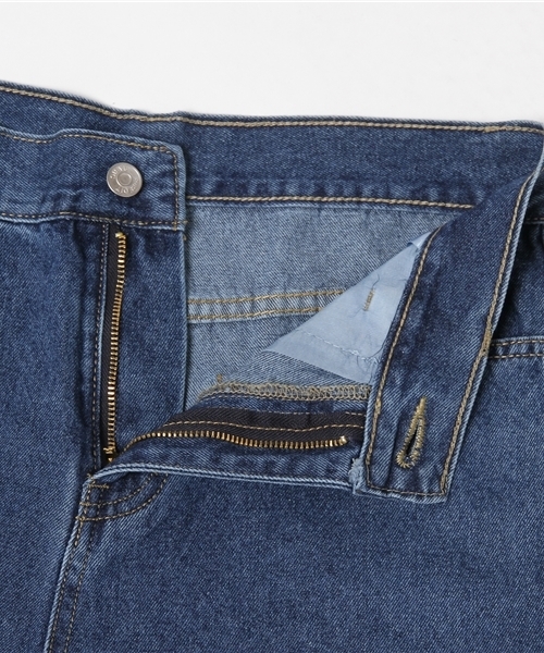 Re:EDIT（リエディ）の「[ ワイドなロールアップが新鮮]ロールアップワイドデニムパンツボトムス/パンツ/デニムパンツ[リエディ]（その他パンツ・レディース・ブルー/ネイビー・SMALL/LARGE/X-LARGE/MEDIUM）」の11枚目の写真