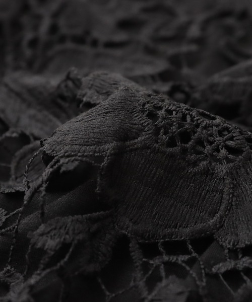 antiqua（アンティカ）の「レースジャケット（ブルゾン・レディース・ホワイト/ブラック・FREE）」の3枚目の写真