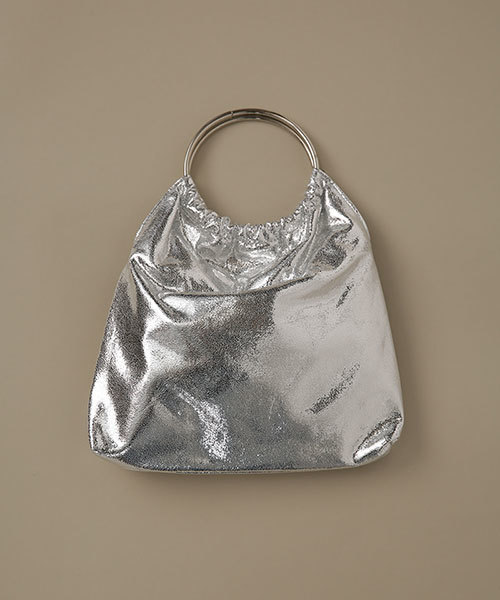 Ctrl freak （コントロール フリーク）の「Ctrl Freak/メタリックハンドルバッグ（ショルダーバッグ・レディース・シルバー/ピンク/ネイビー/オレンジ・FREE）」の4枚目の写真