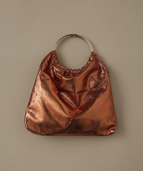 Ctrl freak （コントロール フリーク）の「Ctrl Freak/メタリックハンドルバッグ（ショルダーバッグ・レディース・シルバー/ピンク/ネイビー/オレンジ・FREE）」の3枚目の写真