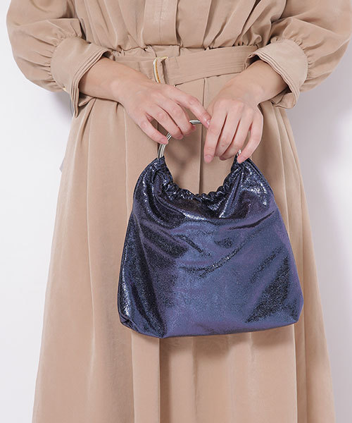 Ctrl freak （コントロール フリーク）の「Ctrl Freak/メタリックハンドルバッグ（ショルダーバッグ・レディース・シルバー/ピンク/ネイビー/オレンジ・FREE）」の16枚目の写真