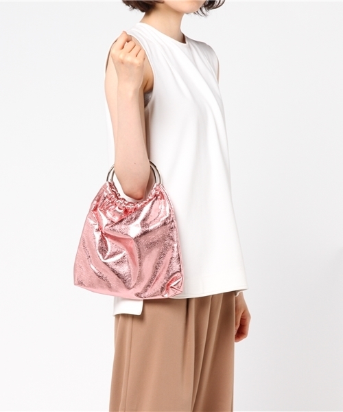 Ctrl freak （コントロール フリーク）の「Ctrl Freak/メタリックハンドルバッグ（ショルダーバッグ・レディース・シルバー/ピンク/ネイビー/オレンジ・FREE）」の11枚目の写真