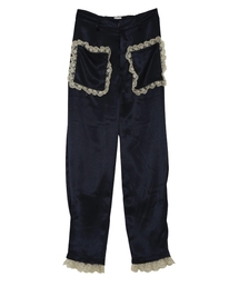 merry jenny | レースとサテンのテーパードパンツ(その他パンツ)