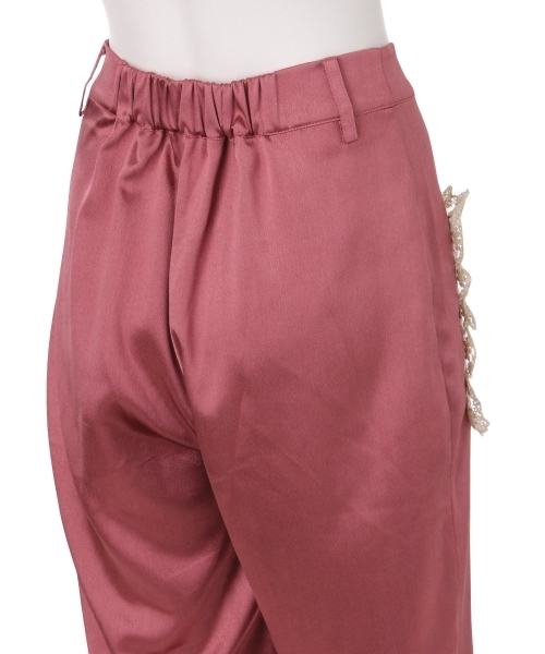 merry jenny（メリージェニー）の「レースとサテンのテーパードパンツ（その他パンツ・レディース・ピンク/ネイビー/ベビーピンク・FREE）」の9枚目の写真