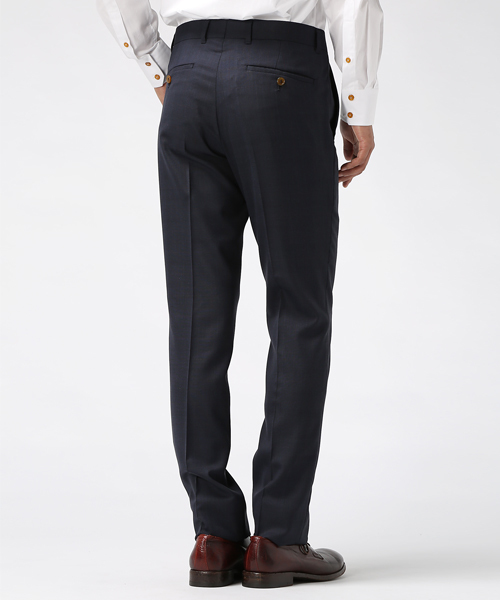 Vivienne Westwood MAN(ヴィヴィアンウエストウッドマン)の「チェック トラウザーズ【279021 3306】(スラックス・メンズ・グレー/ネイビー・46/48/44)」の6枚目の写真