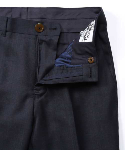 Vivienne Westwood MAN(ヴィヴィアンウエストウッドマン)の「チェック トラウザーズ【279021 3306】(スラックス・メンズ・グレー/ネイビー・46/48/44)」の11枚目の写真