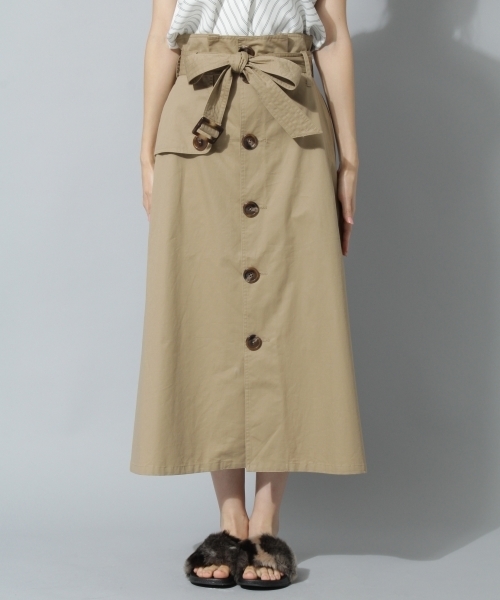 Andemiu（アンデミュウ）の「【WEB限定】チノトレンチロングスカート771995（スカート・レディース・ベージュ/カーキ/ブラウン・FREE）」の14枚目の写真