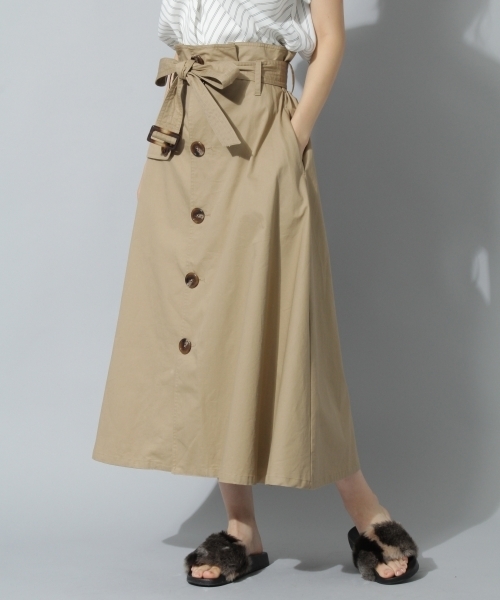 Andemiu（アンデミュウ）の「【WEB限定】チノトレンチロングスカート771995（スカート・レディース・ベージュ/カーキ/ブラウン・FREE）」の19枚目の写真