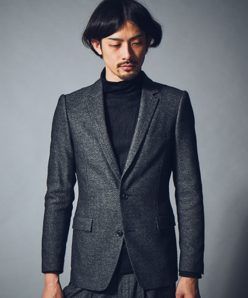 5351 POUR LES HOMMES(ゴーサンゴーイチプールオム)の「エアーヤーンドビージャケット(テーラードジャケット・メンズ・グレー/ブラック・44/46/48)」の2枚目の写真