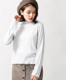 WEGO | WEGO/ラメハイネックフリルTシャツ(Tシャツ/カットソー)