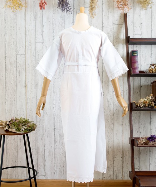 kimonomachi（キモノマチ）の「着物の着付けに必要な小物11点＋着付け動画カード付　着物着付け小物セット 浴衣スリップ付（和装小物・レディース・ホワイト・L/M）」の11枚目の写真