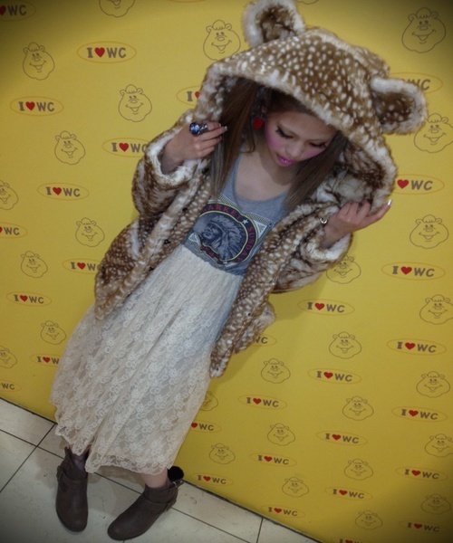 WC（ダブル シー）の「wc/インディアン切り替えワンピース（ワンピース・レディース・ダークグレー/ライトグレー・FREE）」の2枚目の写真