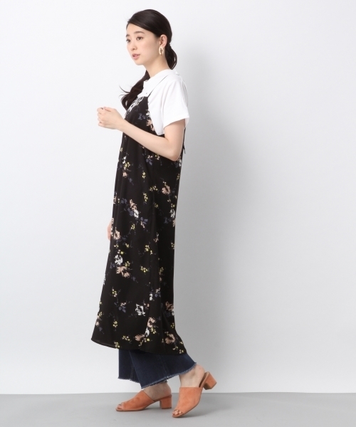 LEPSIM（レプシィム）の「ムジガラロングキャミワンピース　784305（ワンピース・レディース・ベージュ系その他/ブラック系その他/グリーン系その他/ブラック・MEDIUM/LARGE）」の7枚目の写真