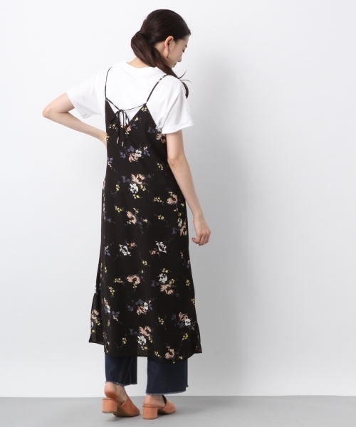 LEPSIM（レプシィム）の「ムジガラロングキャミワンピース　784305（ワンピース・レディース・ベージュ系その他/ブラック系その他/グリーン系その他/ブラック・MEDIUM/LARGE）」の8枚目の写真