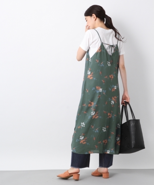 LEPSIM（レプシィム）の「ムジガラロングキャミワンピース　784305（ワンピース・レディース・ベージュ系その他/ブラック系その他/グリーン系その他/ブラック・MEDIUM/LARGE）」の11枚目の写真