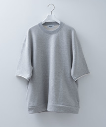 【FACTOTUM】ビッグシルエットハーフスリーブスウェットプルオーバー