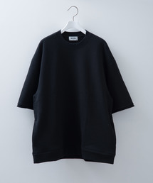 【FACTOTUM】ビッグシルエットハーフスリーブスウェットプルオーバー