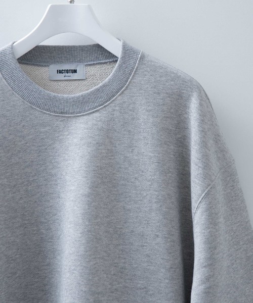 ファクトタム STUDIOUS限定 ビッグシルエット プルオーバーパーカー ブラックM FACTOTUMビッグシルエットハーフスリーブスウェットプルオーバー